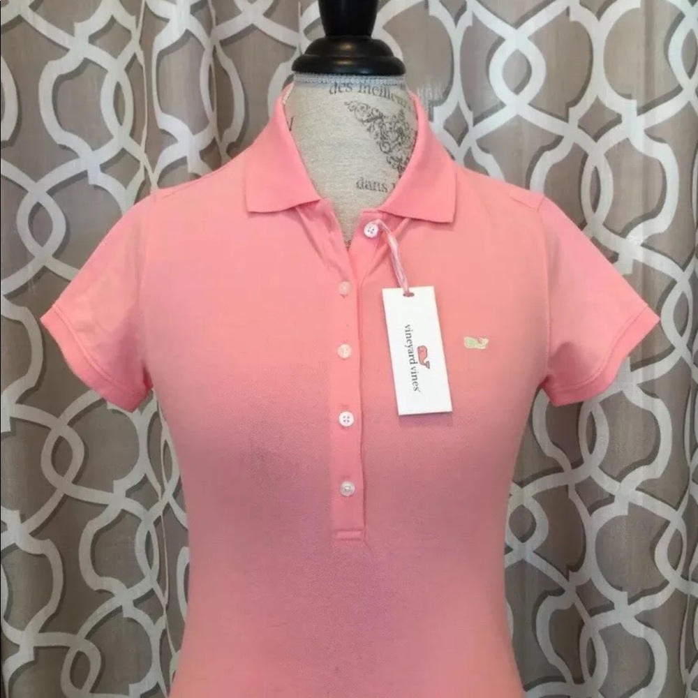 NEW Vineyard Vines Short Sleeve Polo Shirt